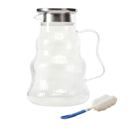 Glass Carafe with Lid and Handle – Easy Pouring
