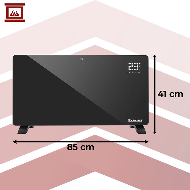 Glass Electric Heater, 2500W, WiFi & Remote Control