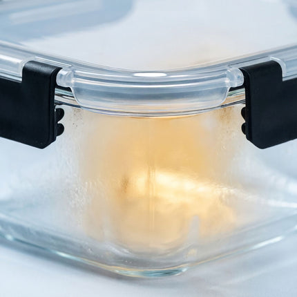 Glass Food Storage Containers, 10-Piece Set, Leak-Proof Lids