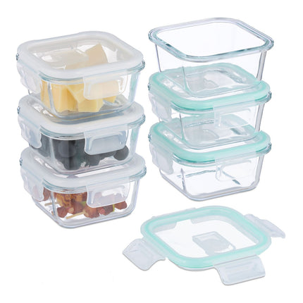 Glass Food Storage Containers with Airtight Lids