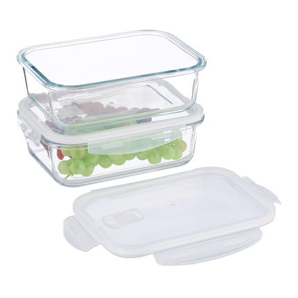 Glass Food Storage Containers with Airtight Lids