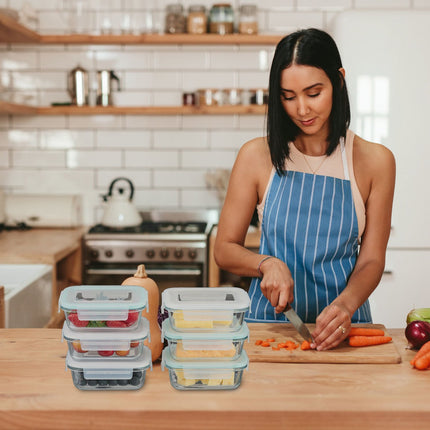 Glass Food Storage Containers with Airtight Lids