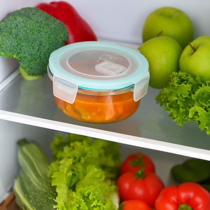 Glass Food Storage Containers with Airtight Lids, Set of 3