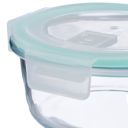 Glass Food Storage Containers with Airtight Lids, Set of 3