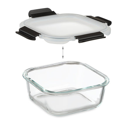 Glass Food Storage Containers with Lids, Set of 12