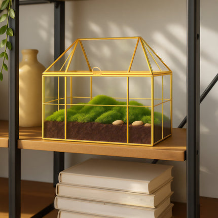 Glass Terrarium House for Succulents & Air Plants