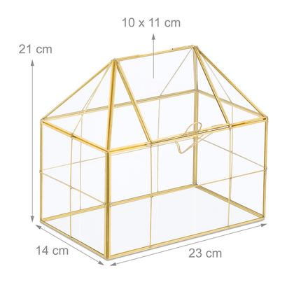 Glass Terrarium House for Succulents & Air Plants