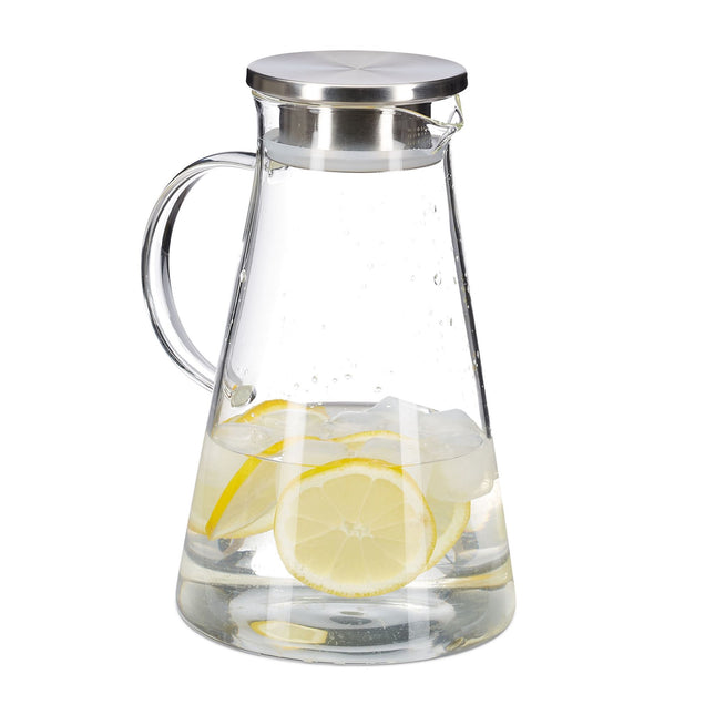 Glass carafe with lid 1.8 litres