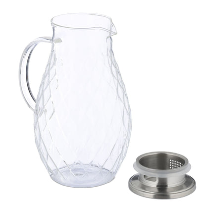 Glass carafe with lid 2 l