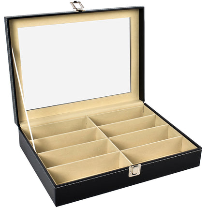Glasses organizer with 8 compartments