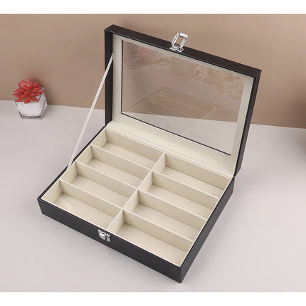 Glasses organizer with 8 compartments