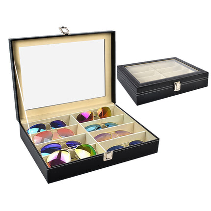 Glasses organizer with 8 compartments