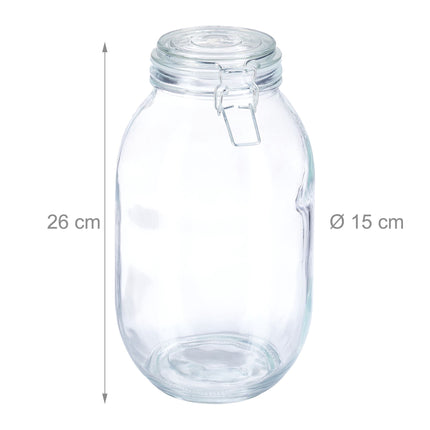 Glass jar 3 liters