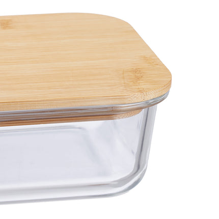 Glass jar with lid set of 4