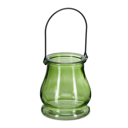 Glass lantern colorful set of 12