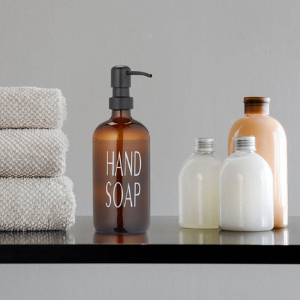 Glass soap container set of 2
