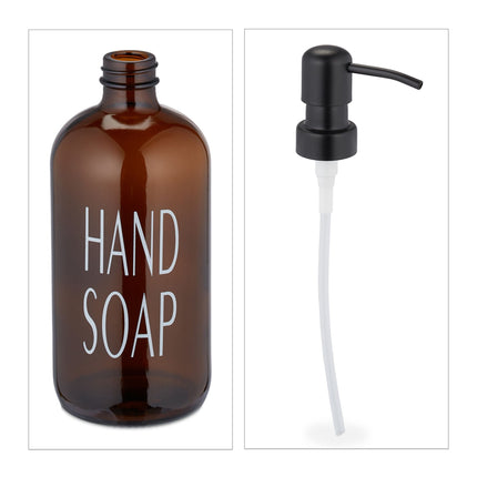 Glass soap container set of 2