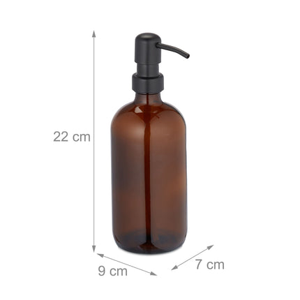 Glass soap container set of 2