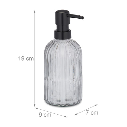 Glass soap container set of 3