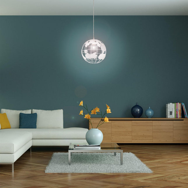 Globe pendant lamp