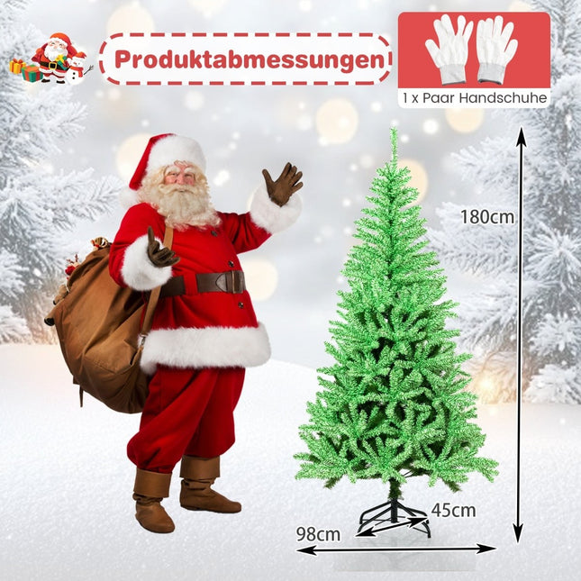 Glowing 180 cm Artificial Christmas Tree, Foldable Design