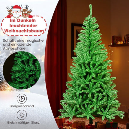 Glowing 180 cm Artificial Christmas Tree, Foldable Design