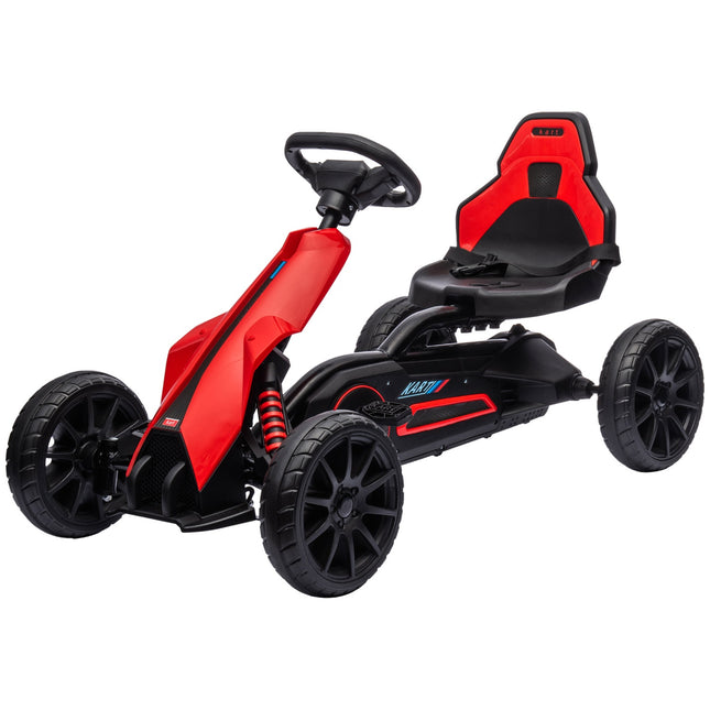 Pedal Go-Kart for children with adjustable seat and handbrake