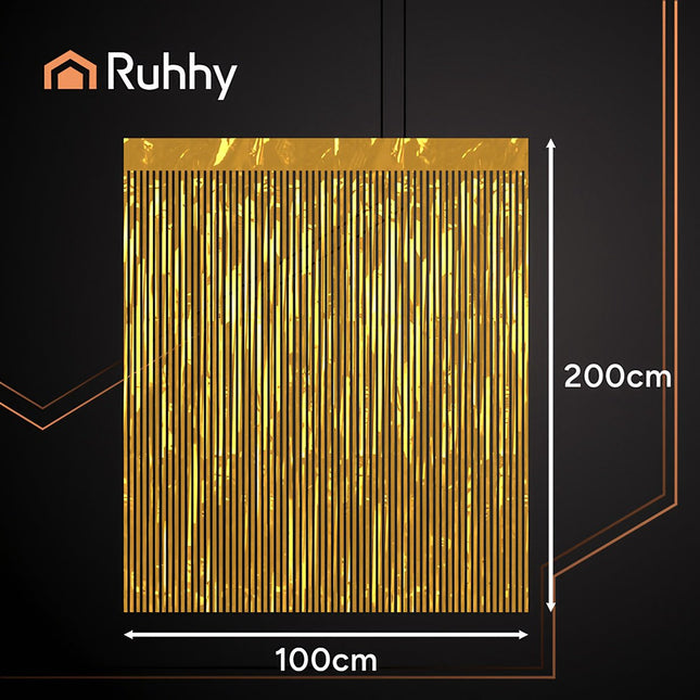 Gold Foil Self-Adhesive Curtain, 100x200cm