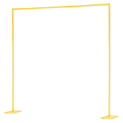Gold Metal Arch Backdrop Stand, 8 x 8 Ft