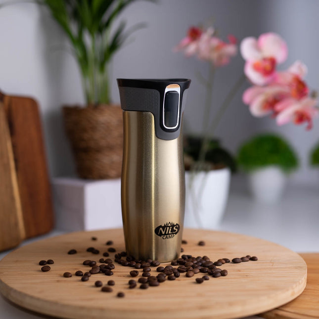 Gold Thermal Cup, Insulated, 350ml