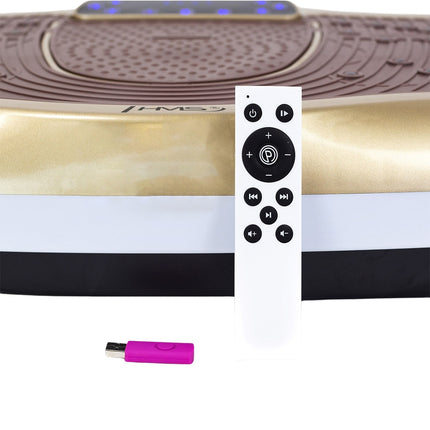 Gold Vibrating Platform, Fitness Exercise Machine