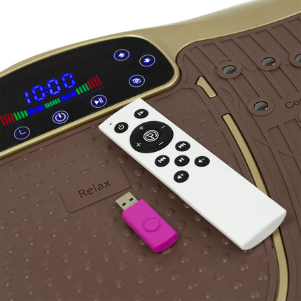 Gold Vibrating Platform, Fitness Exercise Machine