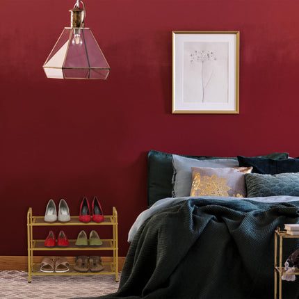 Golden Shoe Shelf Metal