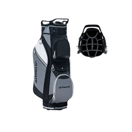 Golf Bag with 14 Dividers, Waterproof Pocket, Black/Grey