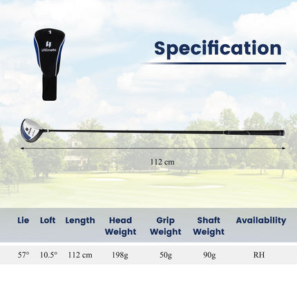 Golf Driver 10.5 Loft, Graphite Shaft, Headcover, Right-Hand