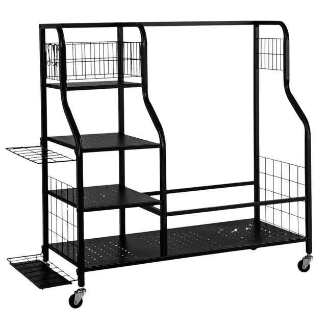 Golf Organizer with Wheels – Holds 2 Bags, Clubs, Gear