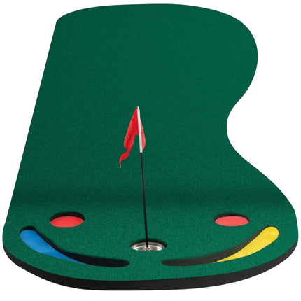Golf Putting Mat 300x96 cm with 3 Cups & Flag