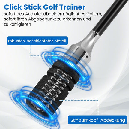Golf Swing Trainer with Non-Slip Grip – Black, 80 cm
