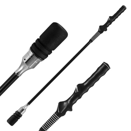 Golf Swing Trainer with Non-Slip Grip – Black, 80 cm