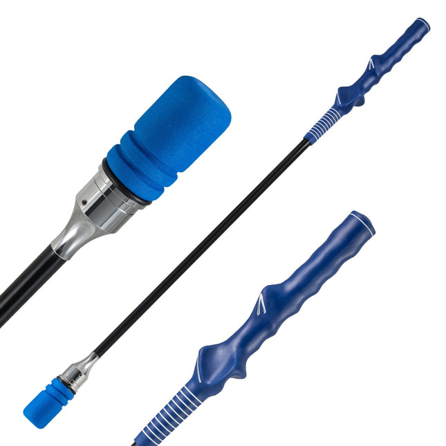 Golf Swing Trainer with Non-Slip Grip, Blue, 80 cm