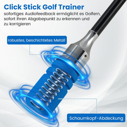 Golf Swing Trainer with Non-Slip Grip, Blue, 80 cm
