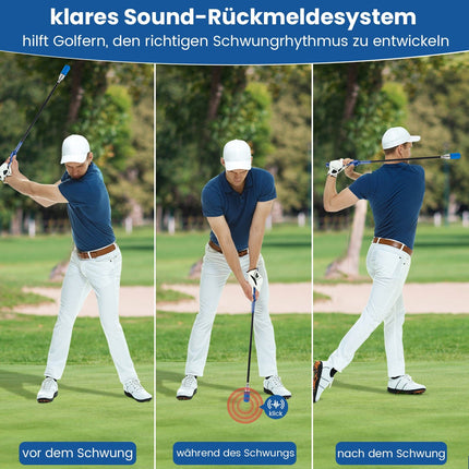 Golf Swing Trainer with Non-Slip Grip, Blue, 80 cm
