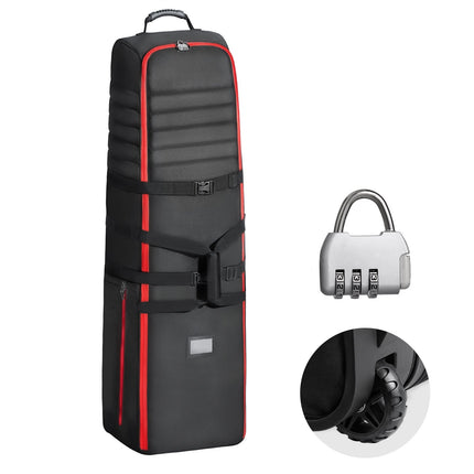 Golf Travel Bag With Wheels, Padded 1000D Nylon