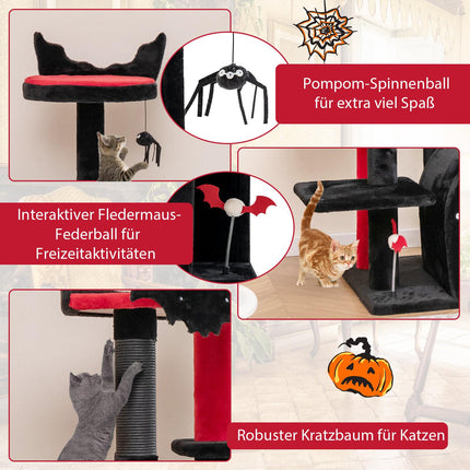 Gothic Cat Tree, 134 cm, Platforms & Scratching Posts