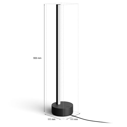 Gradient Signe Table Lamp White and Color Ambiance Black