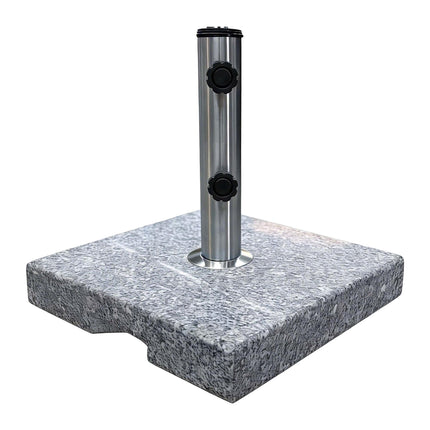 Granite Parasol Base, 24kg – Square, Grey