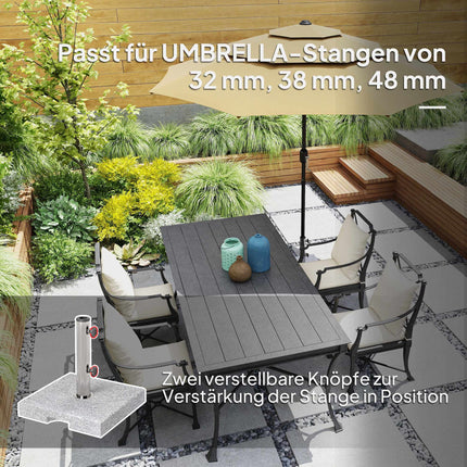 Granite Umbrella Base 21kg, Square Stand for 32/38/48mm