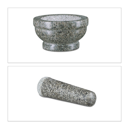 Granite mortar and pestle 17 cm