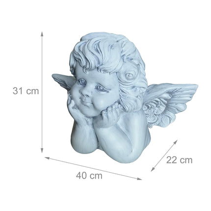 Grave Angel Statue, 31 cm, Polyresin, Weather-Resistant
