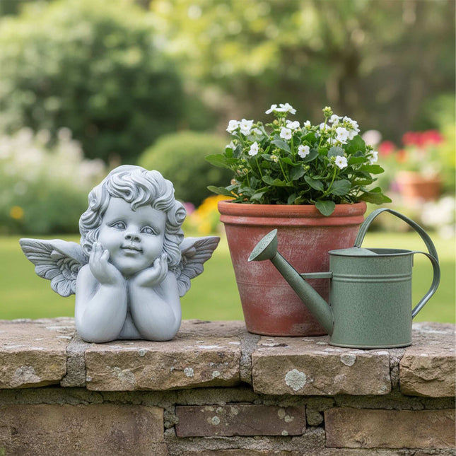 Grave Angel Statue, 31 cm, Polyresin, Weather-Resistant